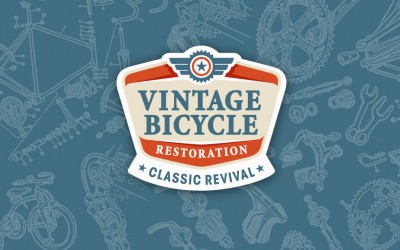 Business Logo Design for Vintage Bicycle Restoration