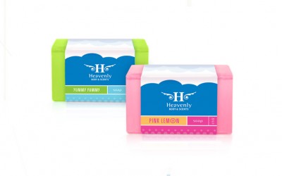 Product Packaging Design for Heavenly Soaps