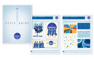 Brand Design Style Guide for Pan Am TV Show