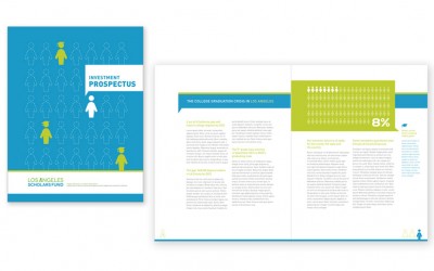 Corporate Brochure Design for LA Scholarship