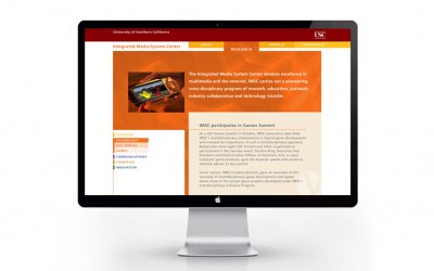 Creative Website Design for USC